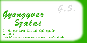 gyongyver szalai business card