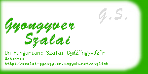 gyongyver szalai business card